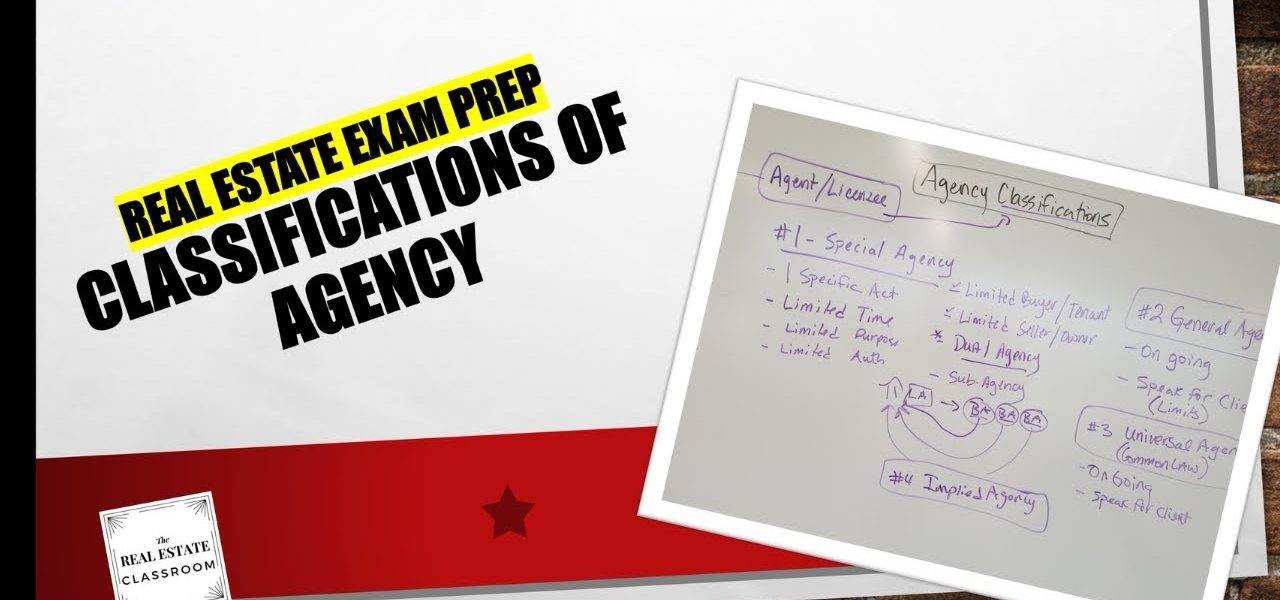 Agency Classifications | Real Estate Exam Prep Videos