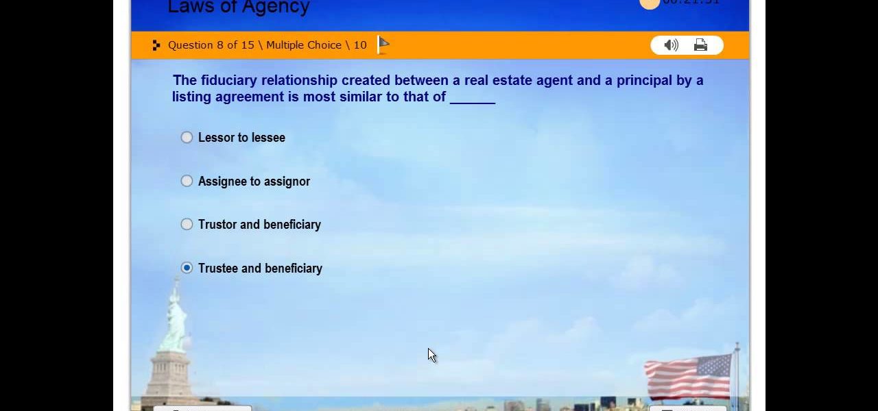 Real Estate License - Practice Exam #1 - Laws of Agency - Free Test - USA -130 Questions