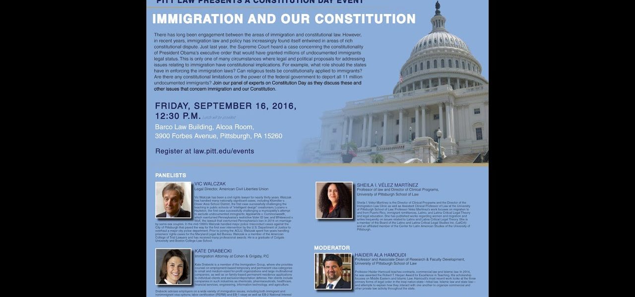 Constitution Day:  Immigration & Our Constitution
