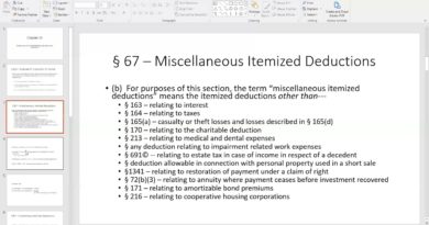Federal Income Tax Law Class 6