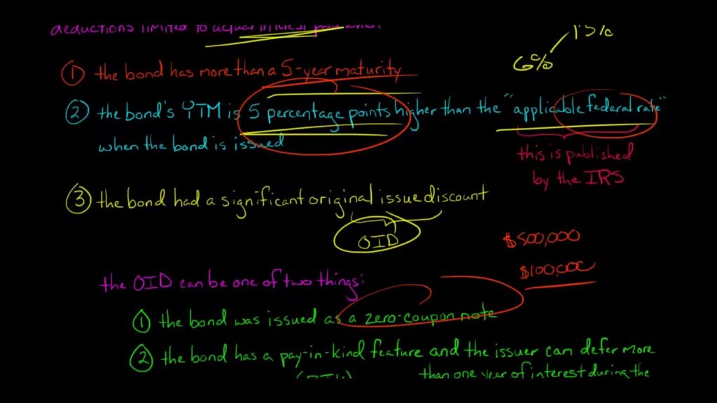 Junk Bonds and Taxes: The AHYDO Rules (U.S. Corporate Tax)