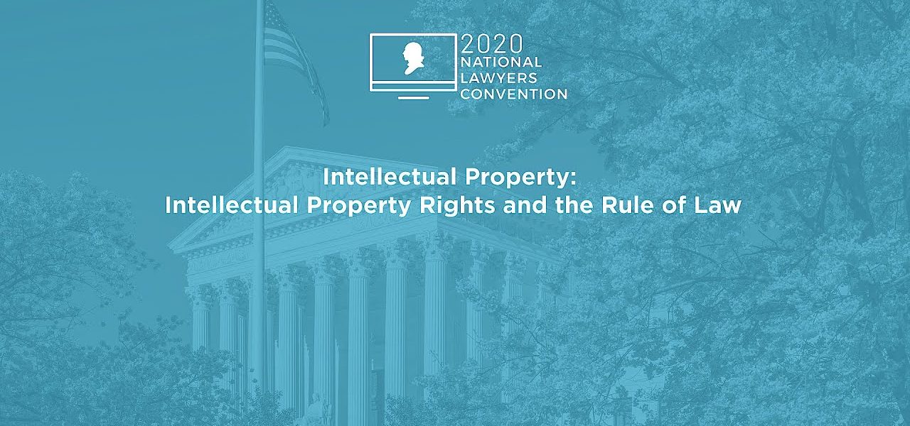 Intellectual Property Rights and the Rule of Law [2020 National Lawyers Convention]