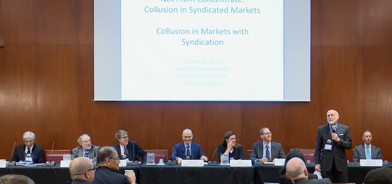 Collusion: 2018 Next Generation of Antitrust Scholars Conference Session 1