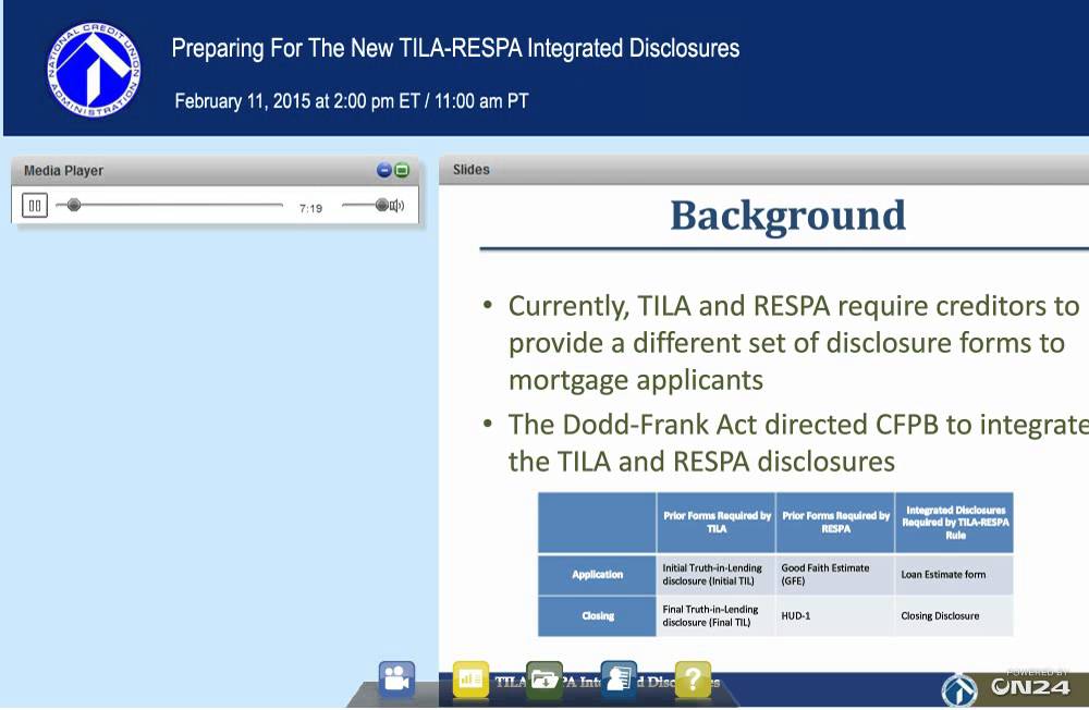 Preparing For The New TILA-RESPA Integrated Disclosures