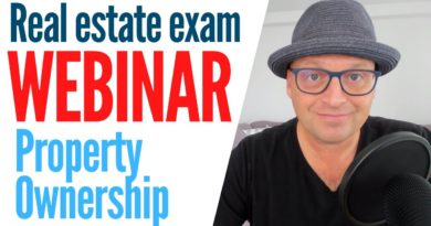 Property Ownership real estate exam webinar with Joe Juter (9/22/21)