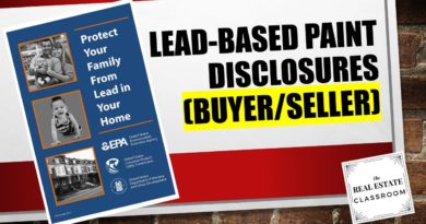 Real Estate Agent - Lead Based Paint Disclosures (Buyer/Seller)