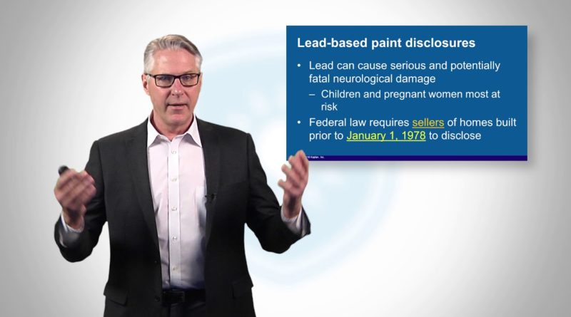 Real Estate Exam Prep: Lead Based Paint