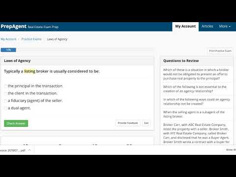 Real Estate Exam Prep Webinar on Laws of Agency (7/10/19)