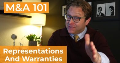 Representations and Warranties in Mergers and Acquisitions (M&A)