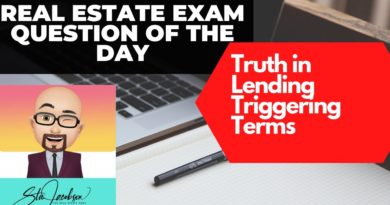 Truth in lending trigger terms -- Daily real estate practice exam question