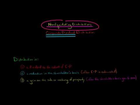 Section 301 Nonliquidating Distribution (U.S. Corporate Tax)