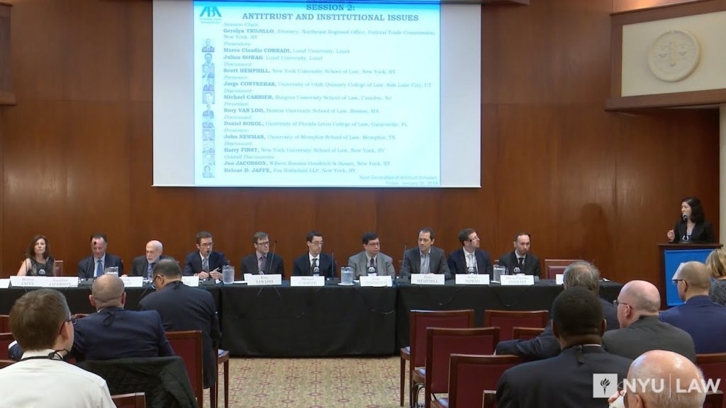 Antitrust and Institutional Issues: 2018 Next Generation Antitrust Conference Session 2