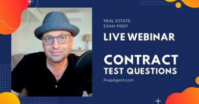 Real Estate Exam Prep Live Webinar on CONTRACT Test Questions  | PrepAgent (9/22/20)