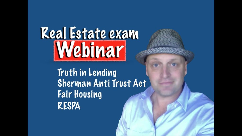 Webinar – Fair Housing, Anti Trust Act, RESPA, TILA