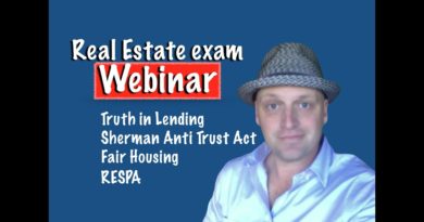 Webinar - Fair Housing, Anti Trust Act, RESPA, TILA