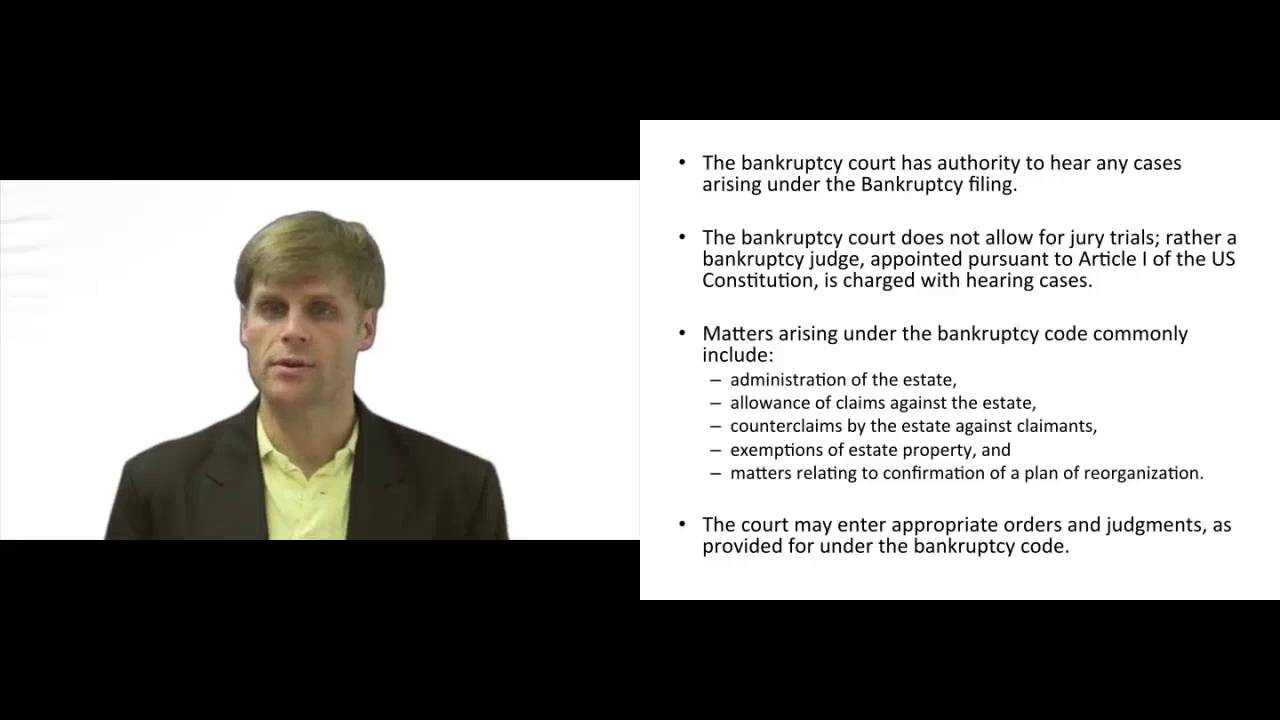 What is the Authority of the Bankruptcy Court