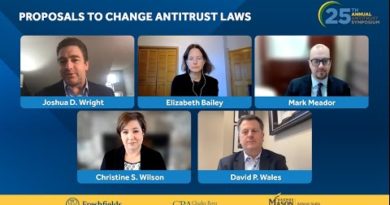 25th Annual Antitrust Symposium: Proposals to Change the Antitrust Laws