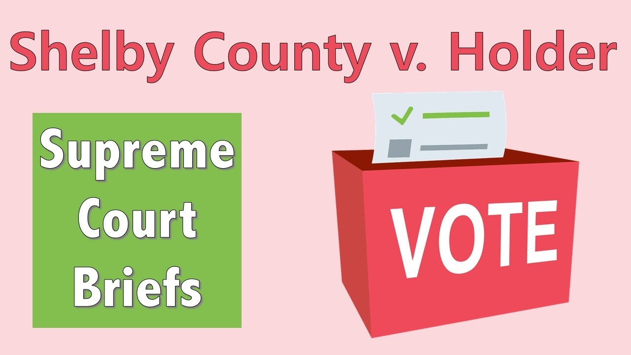 Suppressing the Vote | Shelby County v. Holder